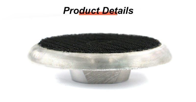 3" Aluminum Angle Grinder Abrasive Tool Hook & Loop Backer Pad for Flexible Diamond Polishing Pad