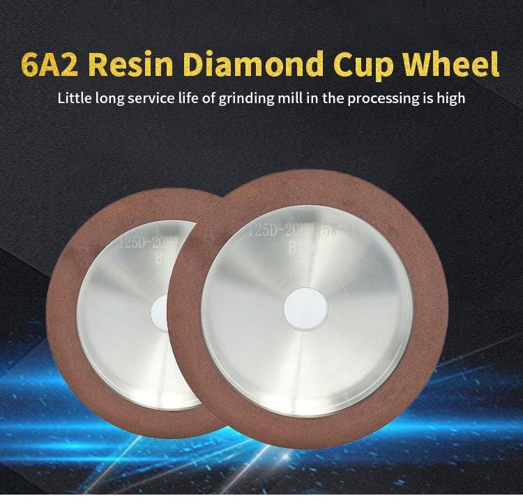 6A2 Cup Shaped Diamond Grinding Wheel Diamond Resin Grinding Wheels