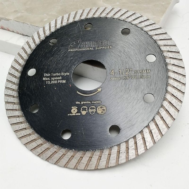 4.5" Hot Pressed Sintered Super-Thin Diamond Turbo Cutting Ceramic Blades