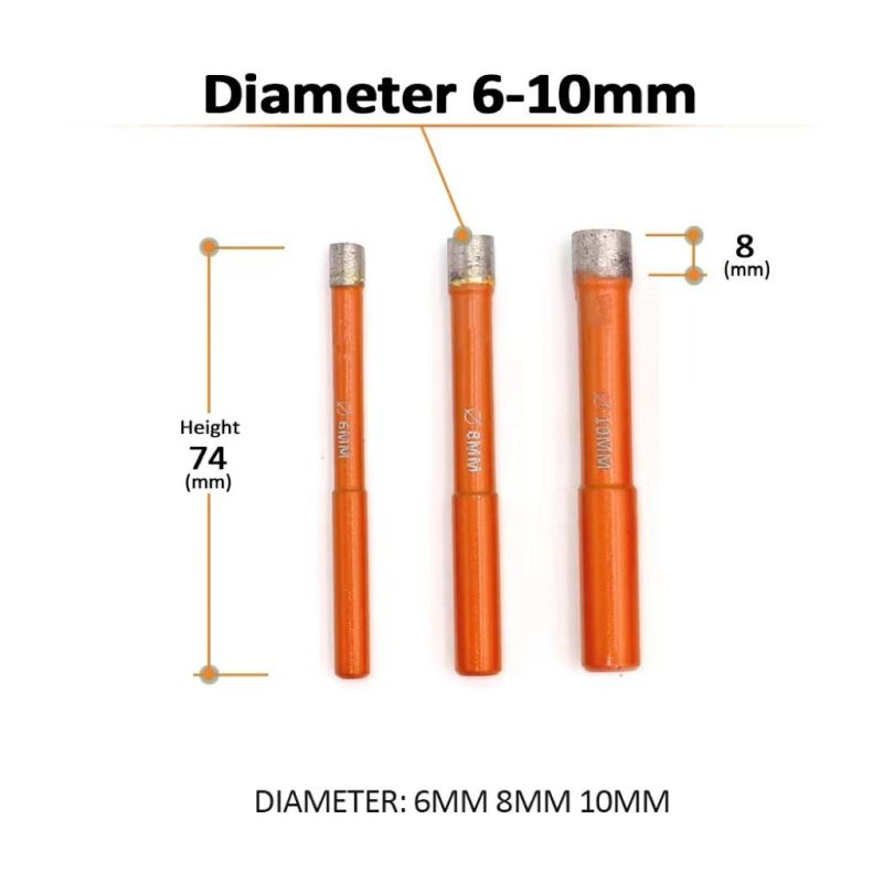 Welded Diamond Drilling Core Bits (Wet) for Drilling Marble, Granite Drilling Bits Hole Saw Cutter