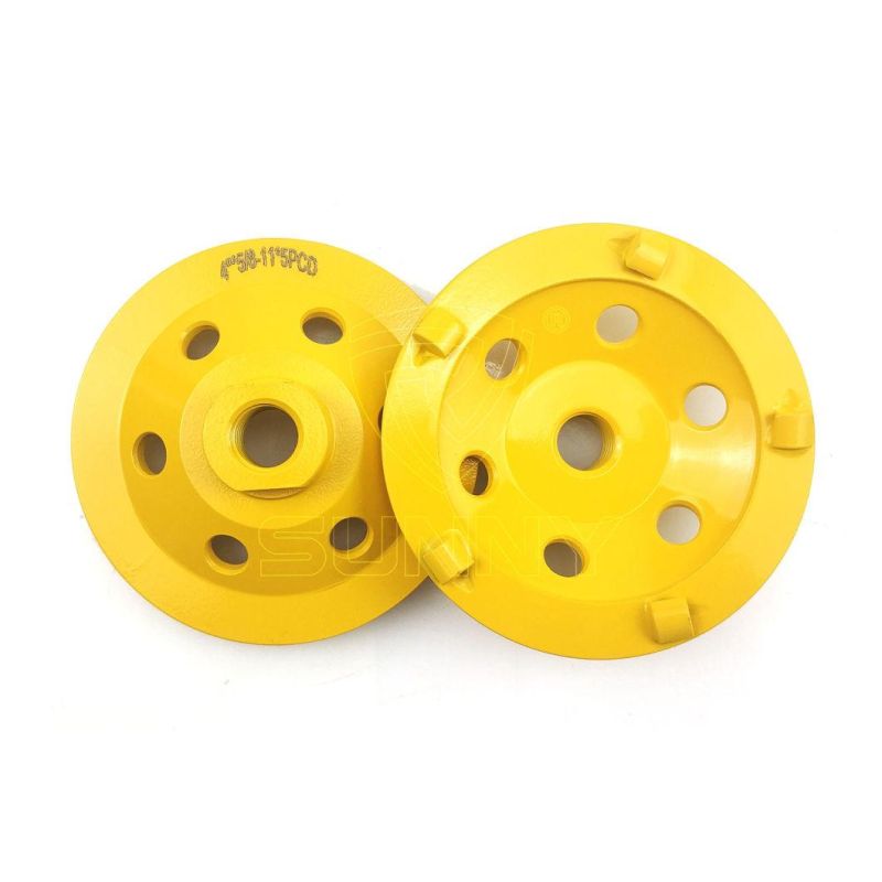 4 Inch Quarter Round PCD Diamond Grinding Cup Wheel