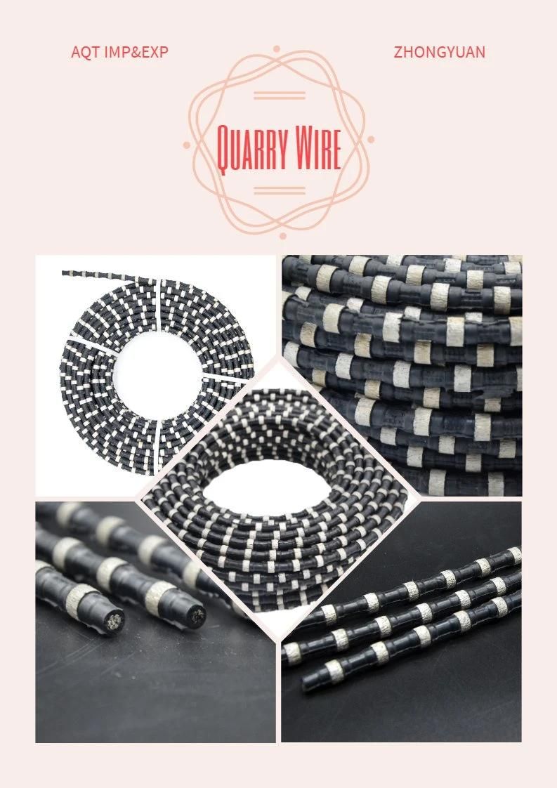 Zhongyuan Machinery 11.5mm Flexible Wire Saw for Quarrying Marble