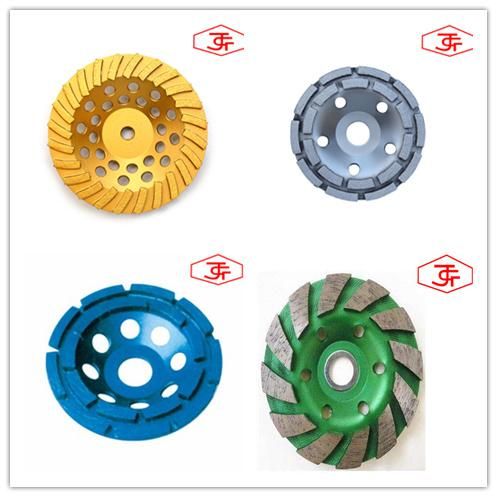 Professional Double Row Diamond Grinding Cup Wheel for Stone