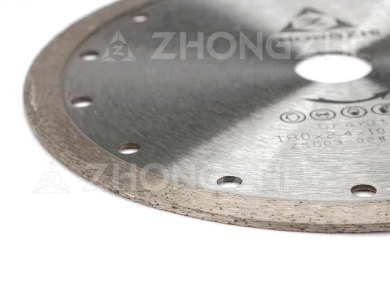 9" Hot Pressed Diamond Circular Cutting Disc with Continuous Rim