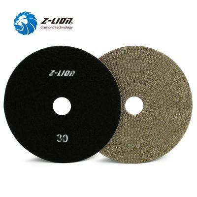 5&quot; Abrasive Sandpaper Electroplated Diamond Polishing Wheel for Stone Concrete Grinding