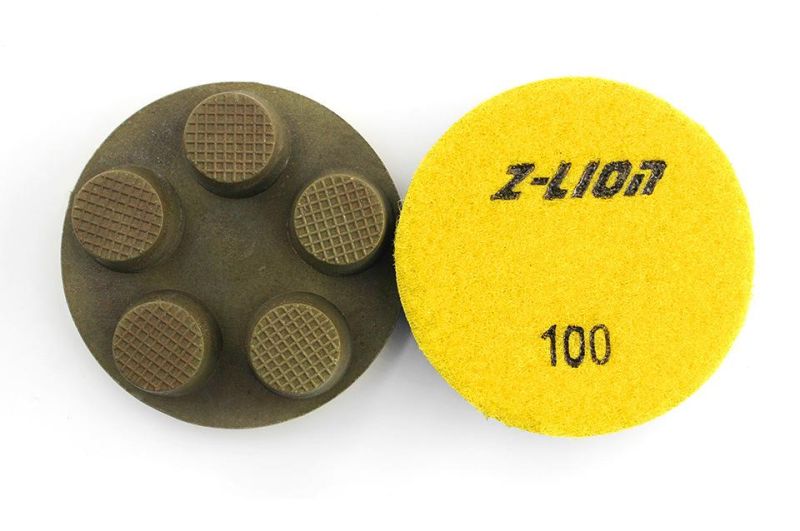 Zlion 3 Inch Wet Diamond Floor Polishing Pad for Concrete Floor Grinding