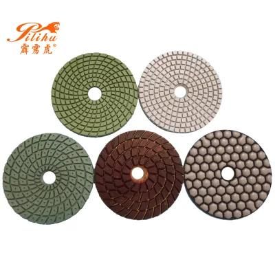 Diamond Resin Pad Flexible Dry Polishing Pad for Marble Granite Floor Renewing Hand Tools for Polishing Machine 100mm