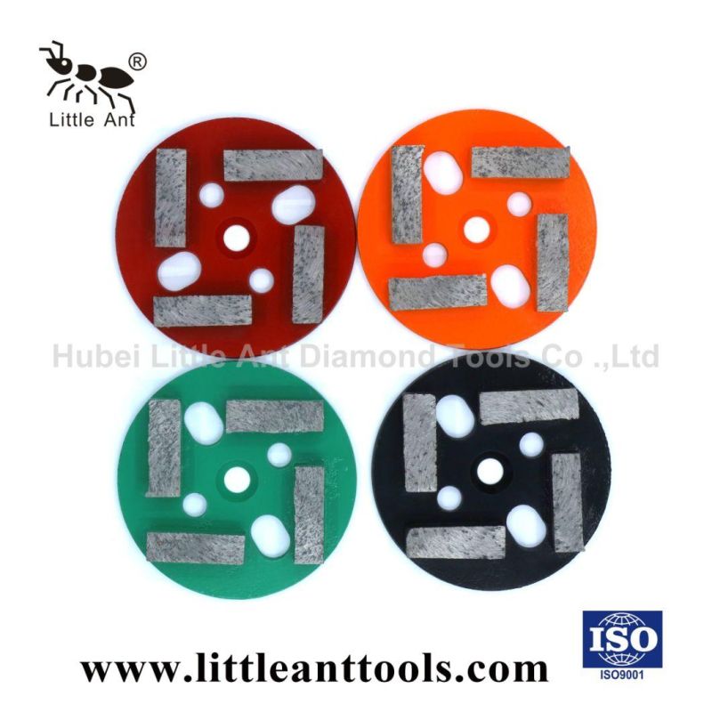 Professional Concrete Grinding Disc Diamond Floor Shoes with 4 Segments