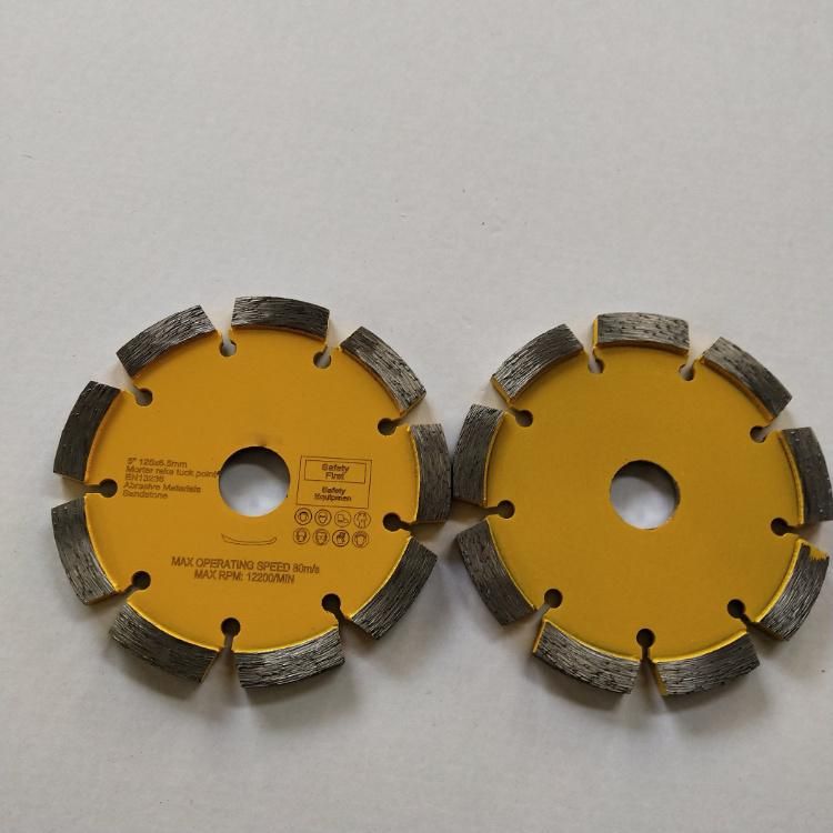 125mm Laser Welded Tuck Point Diamond Saw Blade with 10mm Thickness for Hard Concrete Cutting