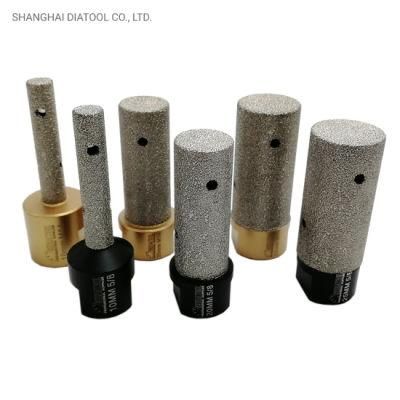 Shdiatool Vacuum Brazed Diamond Finger Bits Milling Bits for Tile, Stone, Countertop