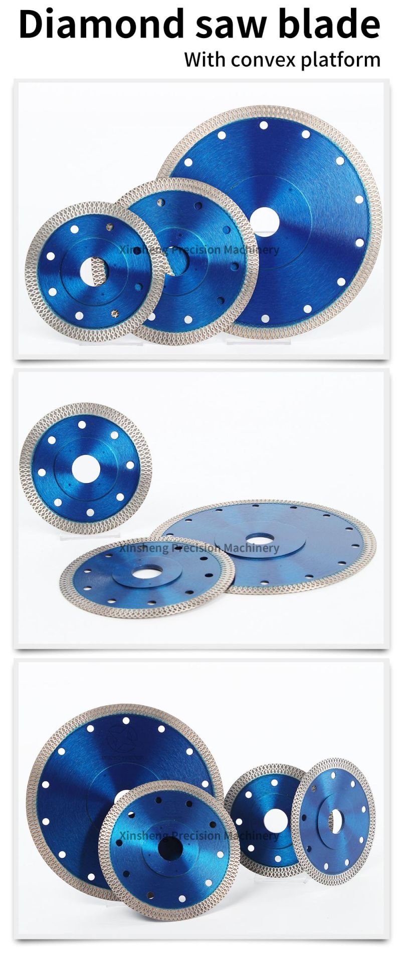 Super Thin Diamond Porcelain Saw Blade Hot Sintered Diamond Circular Disc for Cutting Porcelain Tiles