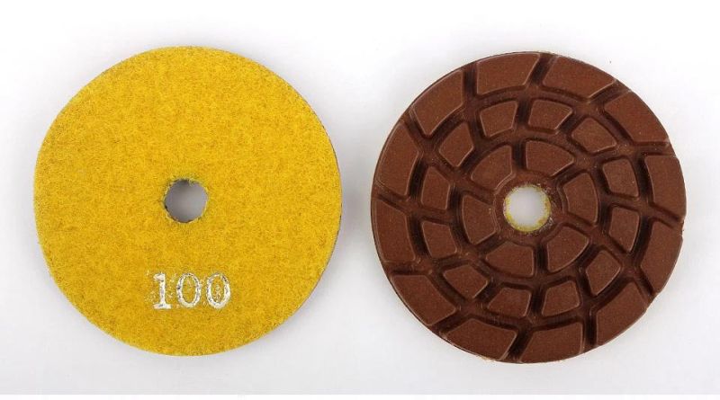 3" Diamond Copper Filling Polishing Pad for Concrete Terrazzo Floor