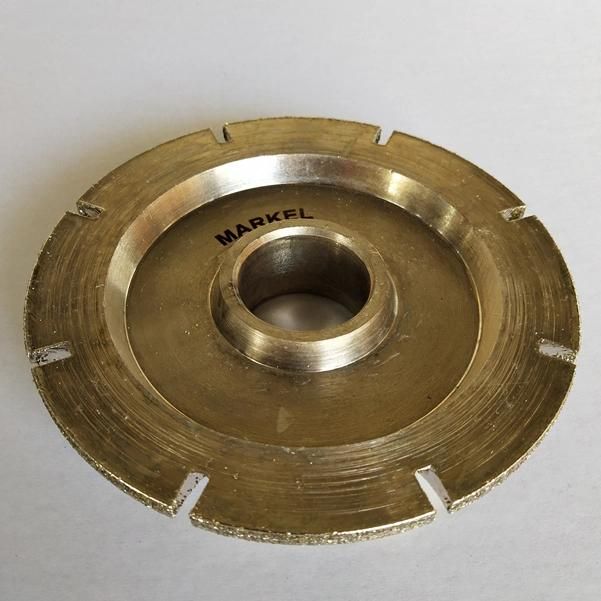 140 mm Electroplated Diamond Profile Wheel for Marble Edge Sharpening