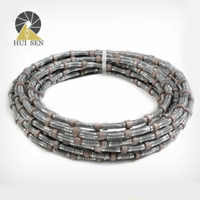 High Cutting Efficiency 10.5mm Diamond Cutting Wire Saw Rope for Concrete