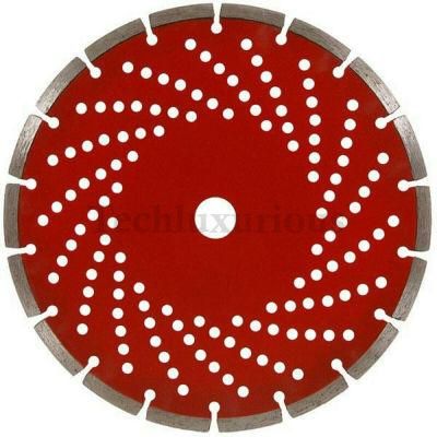 9inch Professional Diamond Saw Blade with Hole Type Diamond Dry Cutting Disc Segmented Blade for Marble, Granite, Concrete