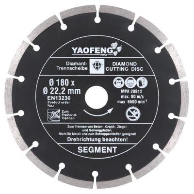 Fast Cut En13236 Standard Diamond Segment Saw Blade for Cutting Stone, Concrete, Granite