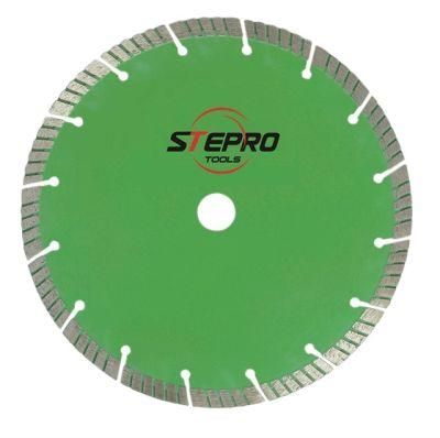 Diamond Cutting Blade, Segment Turbo Blade, Cutting Saw Discs/Marble/Stone/Concrete 14&quot; ;