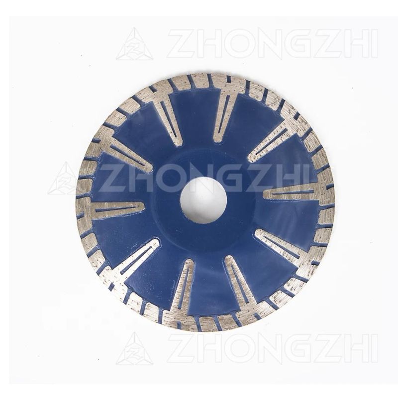 D125 T-Shaped Segmented Concave Diamond Blade for Stone Drilling Oval-Shaped Holes