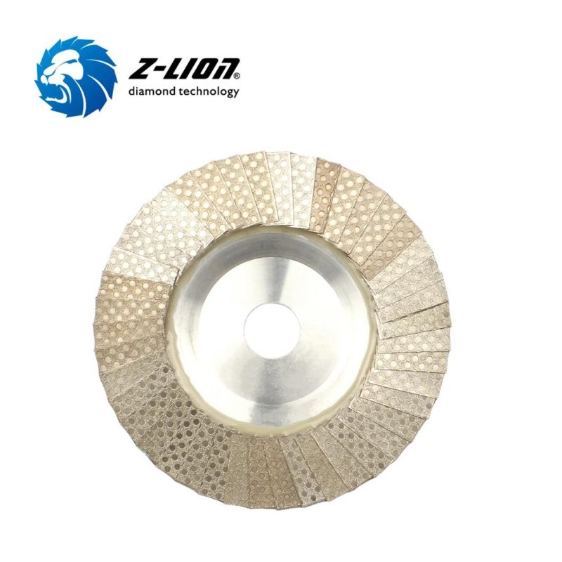 Z-Lion Diamond Flexible Flap Disc for Ceramic, Stainless Steel, Carbon Steel, Cast Iron, Titanium, Hard Wood