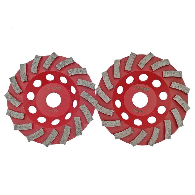 Shdiatool 4.5inch (115mm) Welded Diamond Segmented Turbo Grinding Cup Wheel