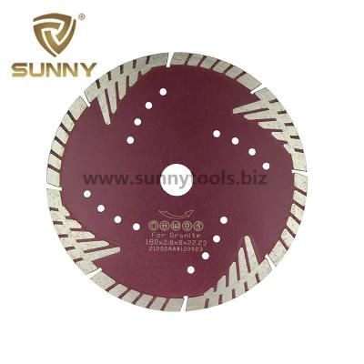 Protective Teeth Turbo Granite Diamond Cutting Disc