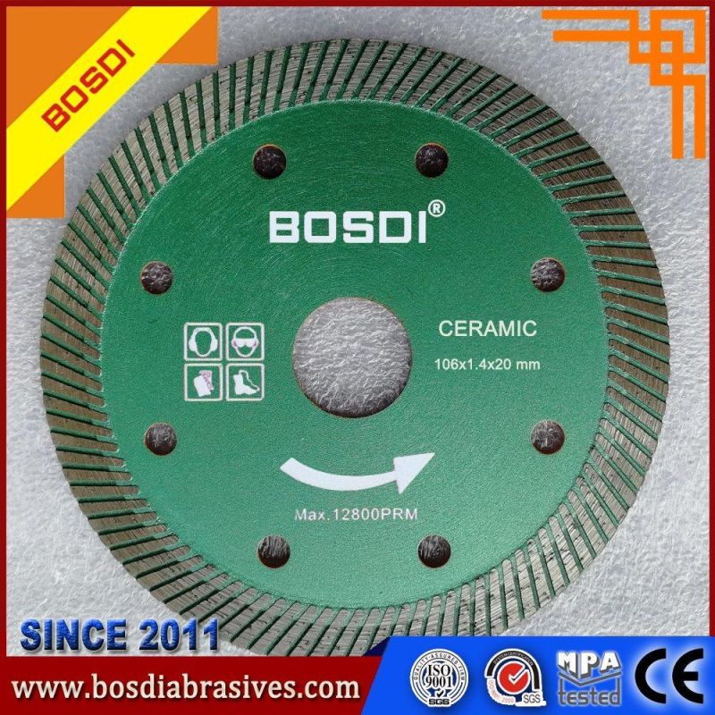 High Quality Dimond Saw Blade, Cutting Wheel/Disk/Disc, Stone/Ceramic/Concrete, 106X1.4X8X20mm