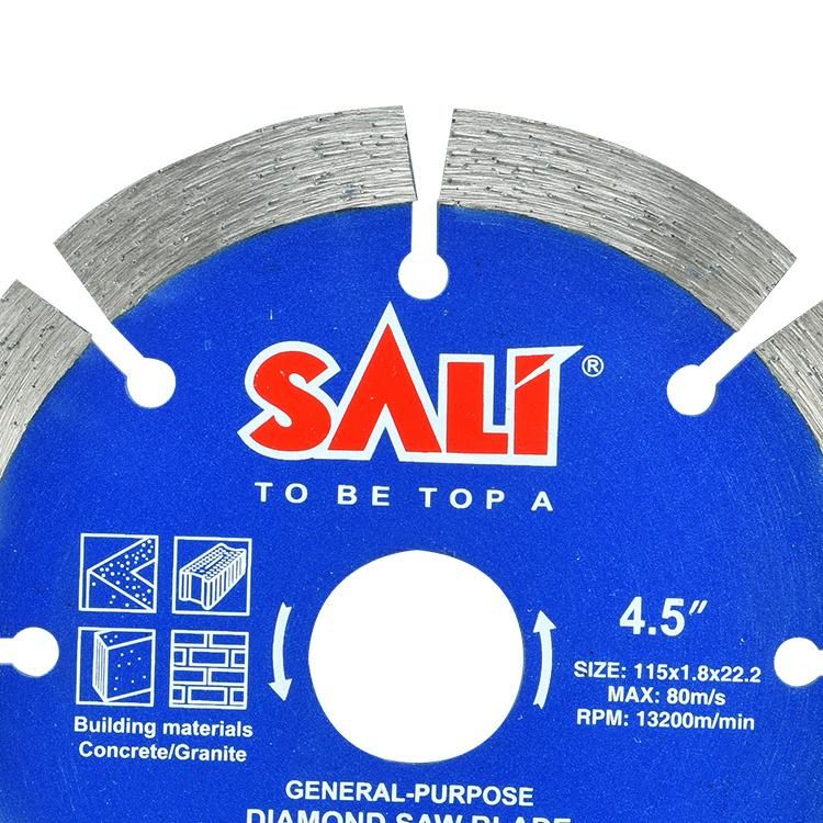 Sali 4.5inch 115*1.8*22.2mm High Quality Segemnt Diamond Saw Blade