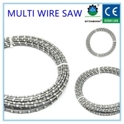 Stone Slabs Cutting Diamond Multi Wire Saw with Plastic Coating