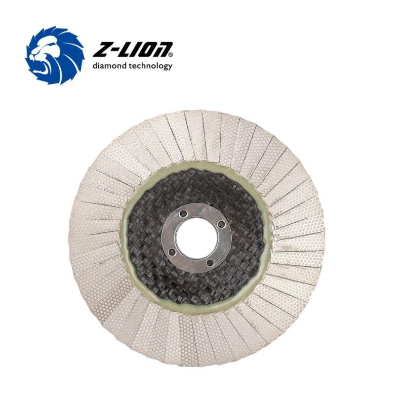 Z-Lion Diamond Flexible Flap Disc for Granite Marble Artificial Quartz Stone