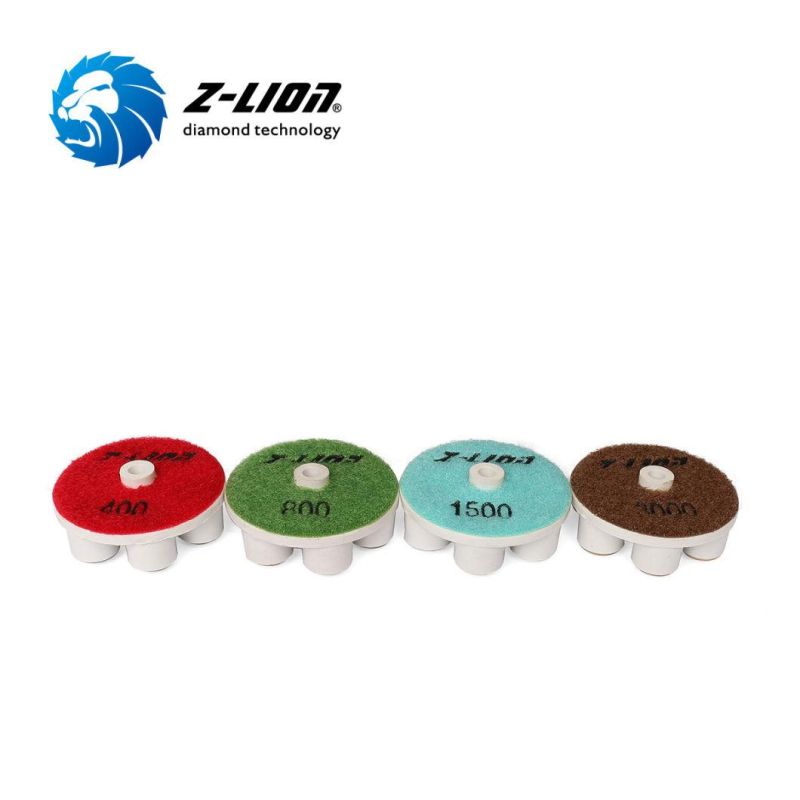 Z-Lion 2" Diamond Resin Bond Polishing Pad for Concrete Terrazzo Floor Dry Use