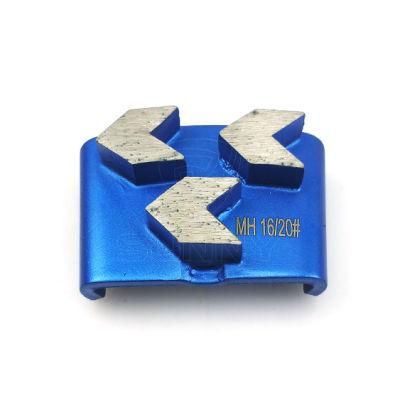 3 Arrow Segments Diamond Grinding Plates for Concrete Floor