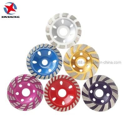 125mm Diamond Grit Grinding Cup Wheel for Concrete Brick Granite