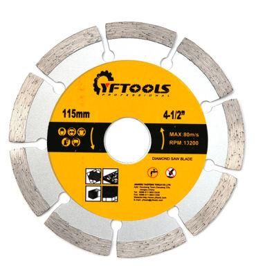 4 1/4 Inch 110 mm Diamond Segmented Saw Blade for Cutting Marble Ceramic Tile