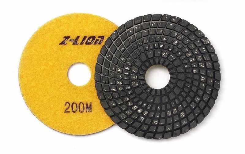 Diamond Metal Filling Resin Bond Flexible Wet Polishing Pad for Stone