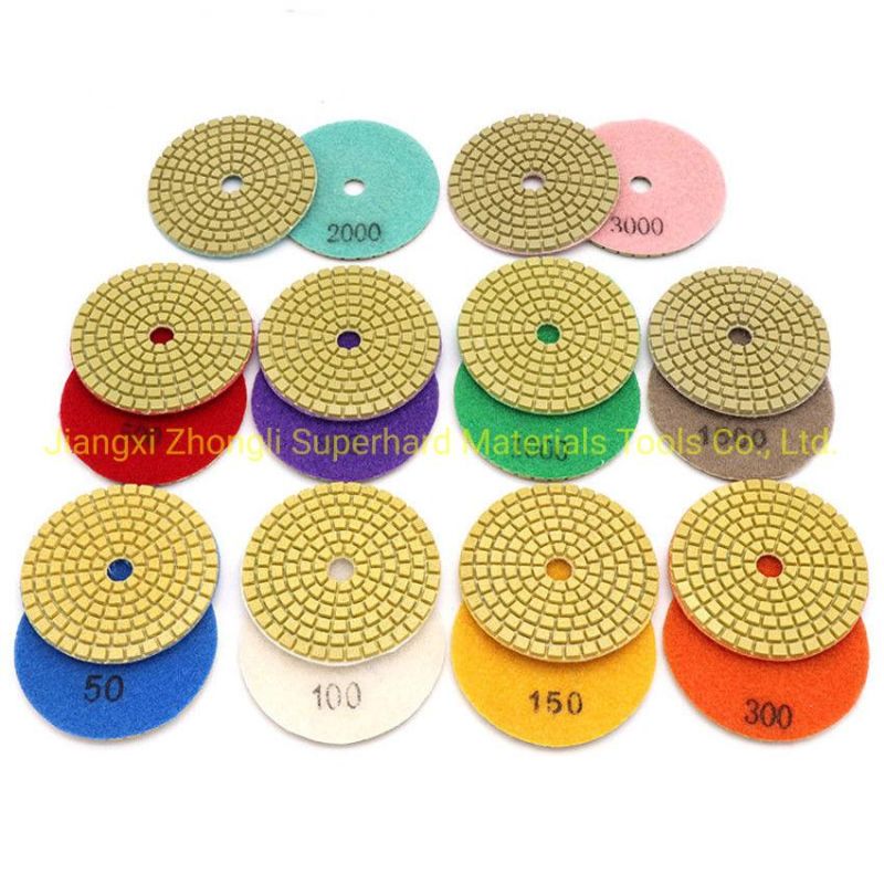 Wet Type Granite Diamond Polishing Pads for Angle Grinder