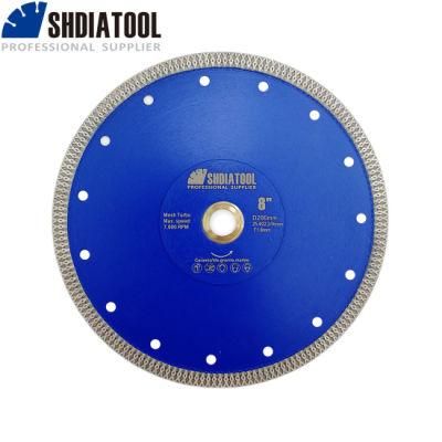 Hot Pressed X Teeth Mesh Spuer Thin Design Turbo Diamond Saw Blade