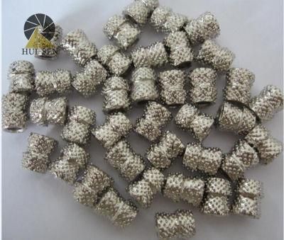 Electroplated Sintered Beads of Diamond Wire Saw Beads