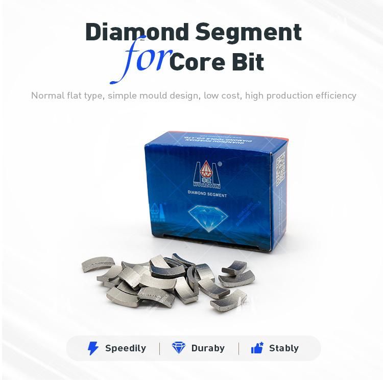 Normal Flat Type Diamond Drill Bit Segment for Reinforced Concrete