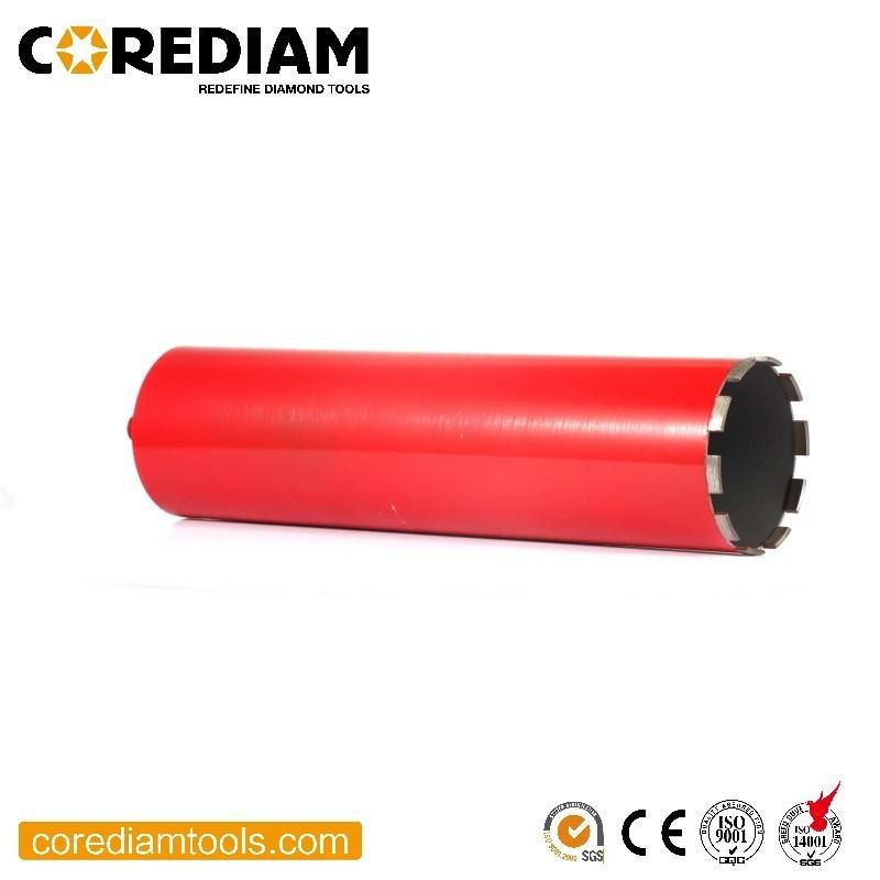 Laser Welded Diamond Core Bit with Roof Segment