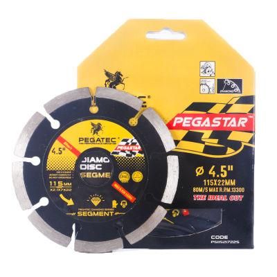 Pegatec 115mm Diamond Saw Blade Cutting Disc for Stone