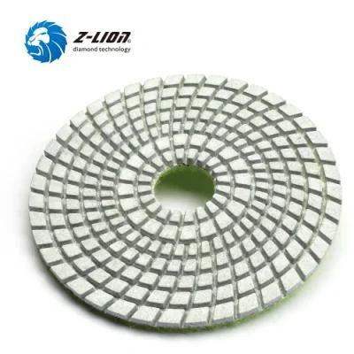 125mm Resin Diamond Abrasive Polishing Pad Wet Polishing Pad for Stone