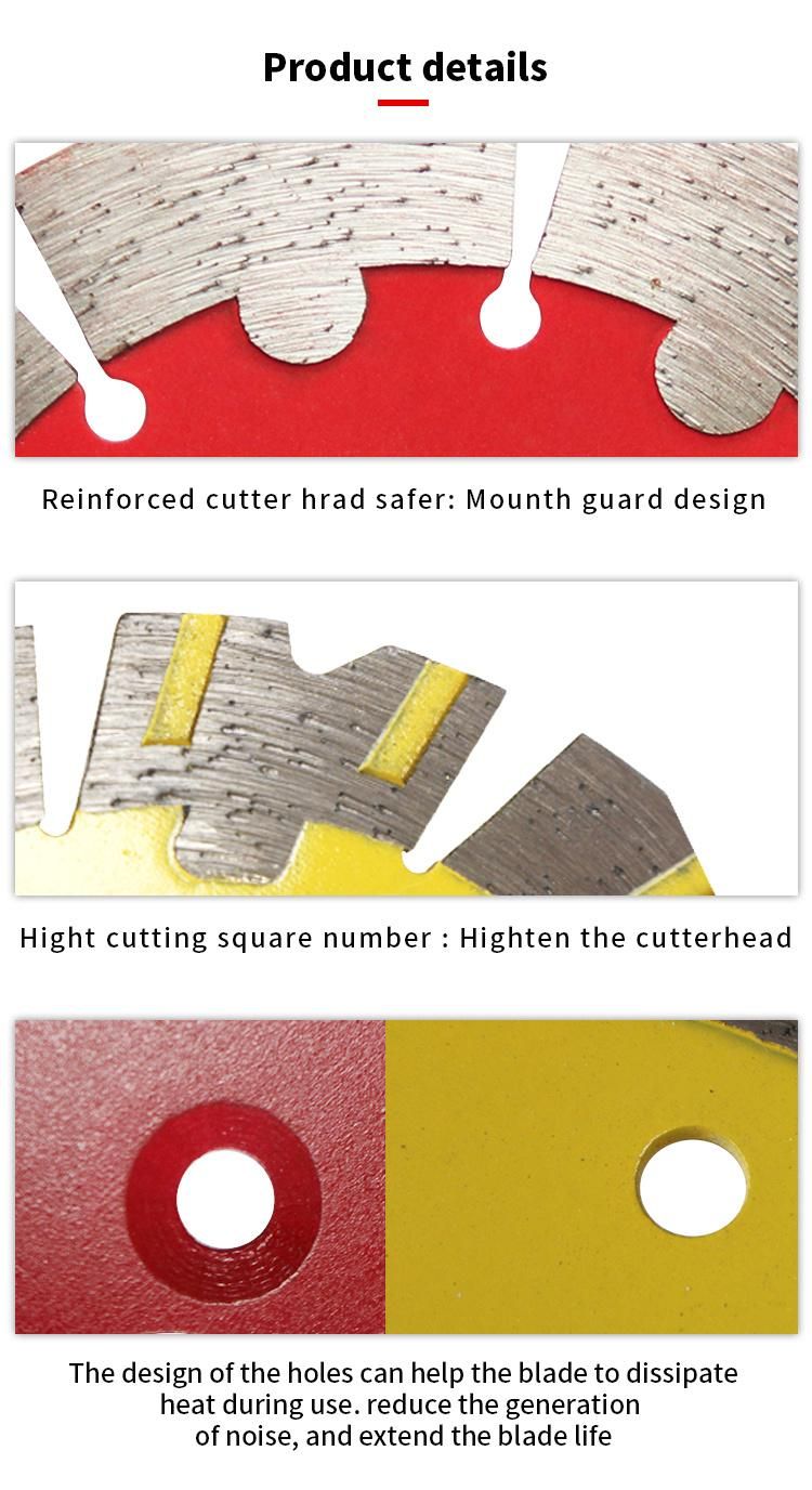 Diamond Saw Blade Dry Cutting Disc for Concrete Quartz Stone Marble Masonry Tile Wall Open Slot Cutting