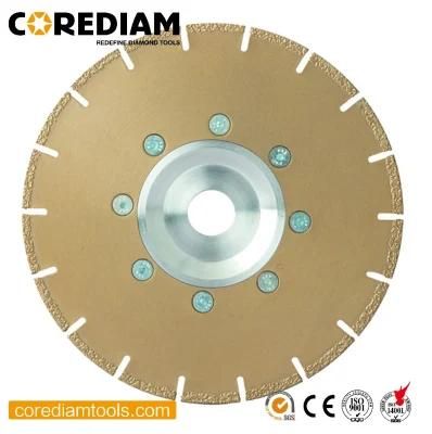 D230 Vacuum Brazed Diamond Cutting Saw Blade with Flange