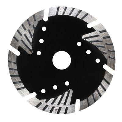 230mm Durable Using Cold Pressed Turbo Diamond Saw Blade Deep Teeth for Marble Cutting