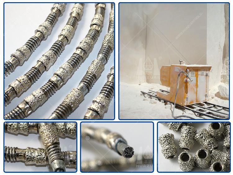 Huazuan Vacuum Brazed Diamond Wire Saw Beads