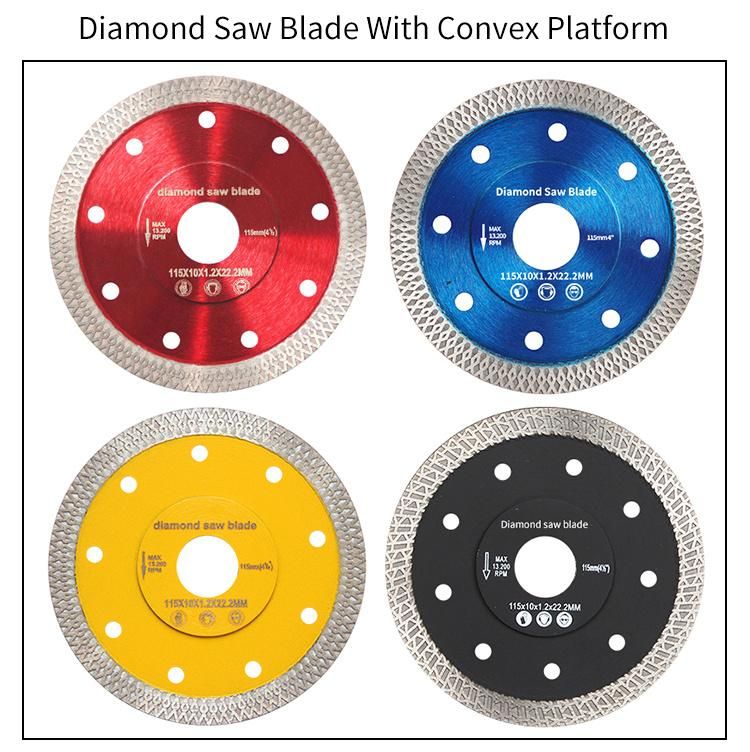 Chip-Free&Fast Cut 230mm*2.0mm*10mm*22.23mm Hot Press Diamond X Turbo Blade for Porcelain and Other Hard Materials Diamond Saw Blades