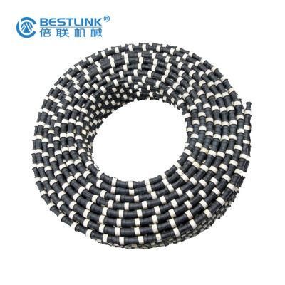 Marble and Granite Quarry Stone Block Extraction Rubberized Diamond Wire