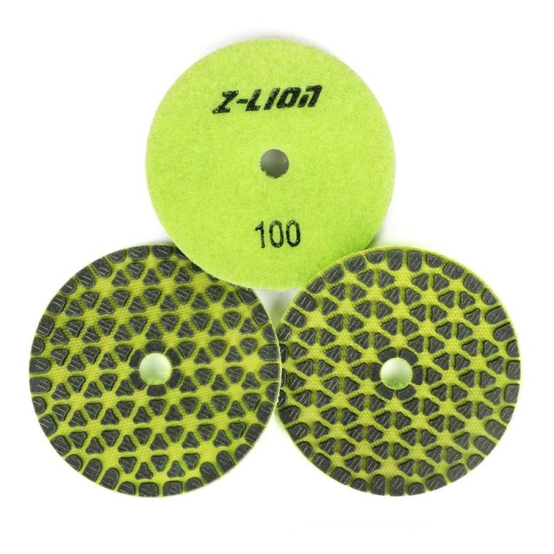 3inch/4inch Flexible Resin Bond Dry Polishing Pad for Granite Marble