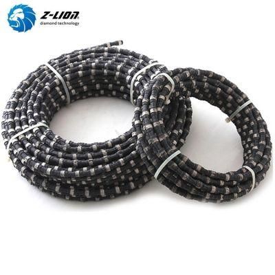 Rubber 11mm/11.5mm Marble Block Squaring Diamond Wire Cutting Rope Saw