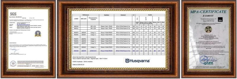 1200m Diamond Saw Blades for Wall Saw Concrete Cutting